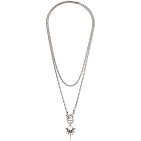 Stainless Steel Cuff Keeper Necklace Set, Curated Necklace Set, Pre-Made Ring Holder Necklace Set