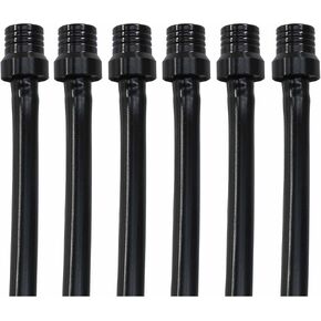 6 Pcs Fuel Gas Tank Cap Vent Hose, Motorcycle Gas Cap Vent Tube, One Way Breather Hose with Aluminum Breather Valve for Motorcycle, Dirt Bike(Blue)