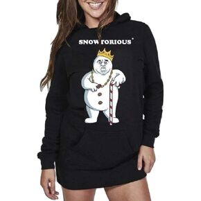 Snowtorious - Hoodie Dress - Ugly Christmas Sweater Dress