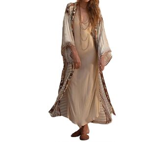 Bsubseach Kimonos for Women Casual Swimsuit Coverup Long Boho Flowy Kimono Cardigans for Summer