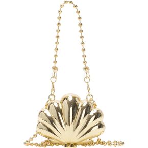 Mini Evening Bag Women Acrylic Clutch Novelty Seashell Purse Shoulder Crossbody Bag Chain Strap Handbag for Party Prom