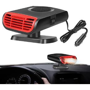 12V 150W Car Heater Auto Heater Fan, Portable Car Heater New upgrade Portable, 2 in 1 Fast Heating or Cooling Fan, Auto Heater Fan Plug in Cigarette Lighter, Car Windshield Defogger 360°