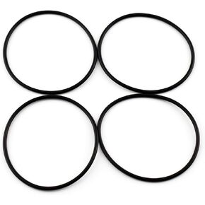 RTRHINOTUNING 50mm(1.97in) Black Wheel Center Cap Rubber O-Rings Set of 4 for Caps with 50-100mm Clip to Clip Diameter