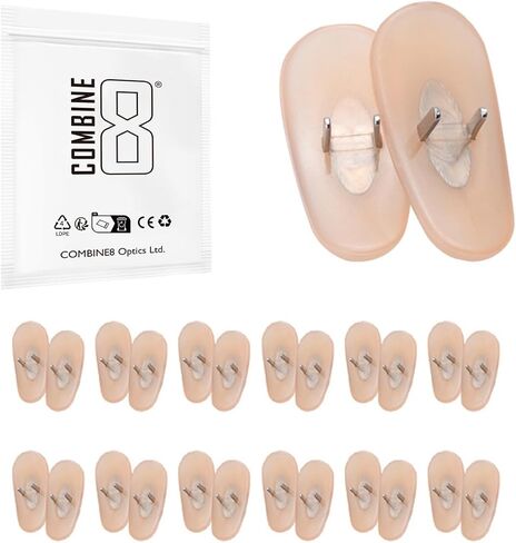 12 Pairs Replacement Nose Pads Flesh Nose Pieces for Ray-Ban Aviator RB3025/Aviator RB3044/RB3261/RB3445/RB3483/RB3506/RB3519/RB3516/RB3293/RB3267/RB3362/RB3026/RB3490 Sunglass in Kuwait