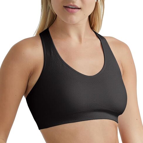 Hanes Sport Women's Seamless Racerback Sports Bra,Amaranth,Small in Saudi Arabia