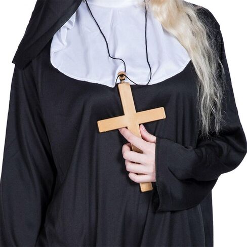 Women's Sexy Nun Cosplay Lingerie Anime Roleplay Costume High Slit Fancy Dress Outfit Halloween Nightwear with Veil in Saudi Arabia