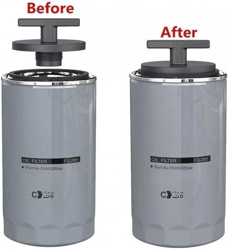 أداة إيقاف غطاء فلتر الزيت، أداة توصيل فلتر زيت سبائك الألومنيوم لدودج رام 2500 3500 ديزل، مفتاح إزالة غطاء الفلتر للكمون 05083285AA MO285 توربو ديزل 5.9 لتر 6.7 لتر (أسود) in Kuwait