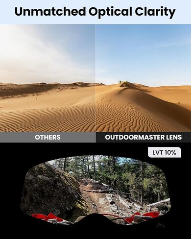 OutdoorMaster Mustang Dirt Bike Goggles, OTG Motorcycle Goggles, Motocross Goggles ATV Goggles for Men, Women, Adult, Youth in Kuwait