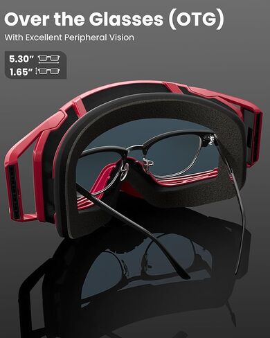 OutdoorMaster Mustang Dirt Bike Goggles, OTG Motorcycle Goggles, Motocross Goggles ATV Goggles for Men, Women, Adult, Youth in Kuwait