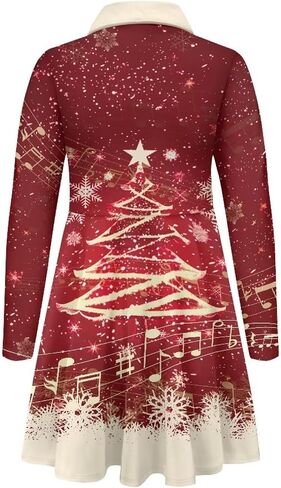 Dress for Girls 3-16Y Long Sleeve Dresses Midi Dress School Uniform in Saudi Arabia