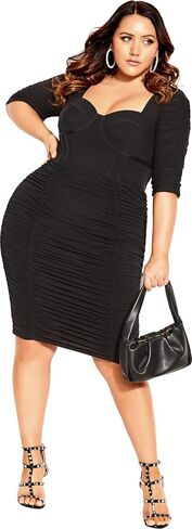 City Chic Women's Plus Size Dress Bustier E/S in Saudi Arabia