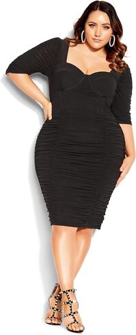 City Chic Women's Plus Size Dress Bustier E/S in Saudi Arabia