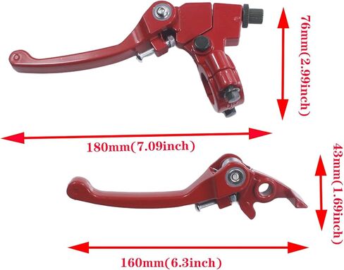 الألومنيوم دراجة نارية مخلب الفرامل رافعة 22mm 7/8 بوصة المقود استبدال أجزاء ل 50cc 110cc 125cc 140cc TTR 125cc SSR حفرة الترابية دراجة نارية موتوكروس in Kuwait
