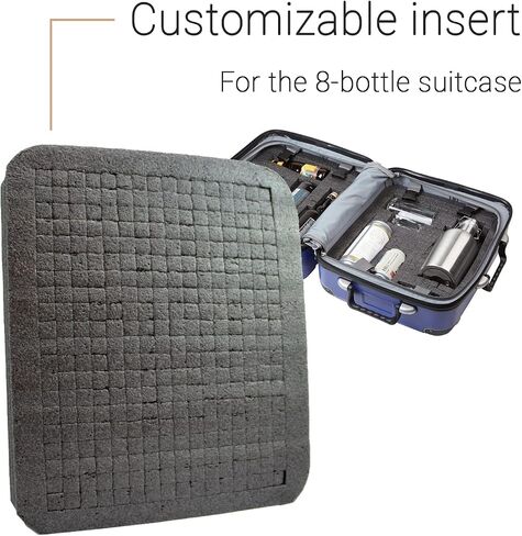 Petite - Customizable Insert for the Petite Suitcase (8-bottle suitcase) in Saudi Arabia