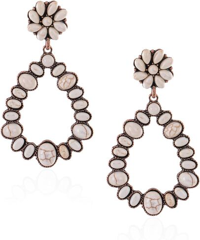 Rustic Couture's Western Turquoise Earrings for Women Statement Western Country Jewelry in Saudi Arabia