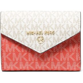 Michael Kors Women's Medium Envelope Trifold, Spiced Coral Multi