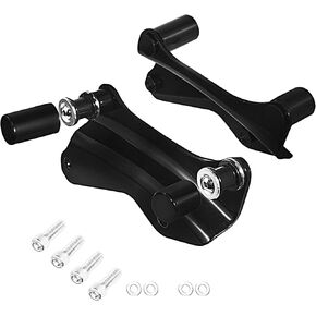 4 Point Docking Hardware Kit with Covers Compatible for Harley Touring Street Glide Electra Glide Road Glide Road King 2014-2023 (Gloss Black, 4Point Docking Hardware Kit with Docking Bolt Caps)