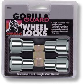 Gorilla Automotive 63631 Standard Mag Gorilla Guard Locks (12mm x 1.50 Thread Size) - Pack of 4