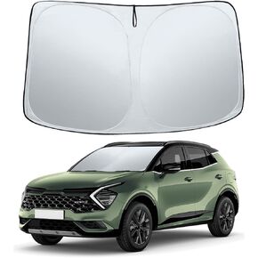 Sze Windshield Sunshade for 2023 2024 Kia Sportage Retractable Front Window Sun Shade Foldable UV Reflector Sun Visor Insulation Sun Protection