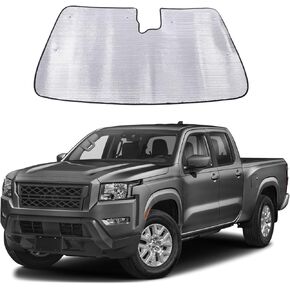 Car Windshield Sun Shade Windshield Sunscreen Heat Shield Compatible with Nissan Frontier 2022-2025 Front Windshield Sun Shade Folding Sunshade UV Protection
