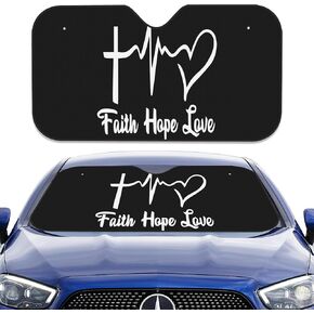 Car Sun Shade Windshield,Tarot Astrology Foldable Sunshade for Car Windshield,Magic Crescent Moon Sun Car Windshield Sunshade Sun Heat UV Rays Visor Protector for Car Truck SUV,56 x 28 Inch