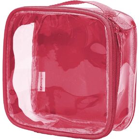 EzPacking Clear TSA Approved 3-1-1 Travel Toiletry Bag for Carry On/Quart Size Transparent Liquids Pouch for Airport Security/Reusable See Through Vinyl & PVC Plastic Organizer Men Women (Black)