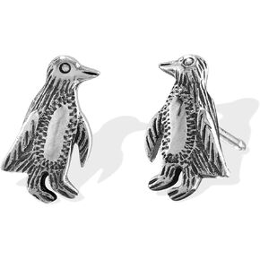 Boma Jewelry Sterling Silver Penguin Stud Earrings