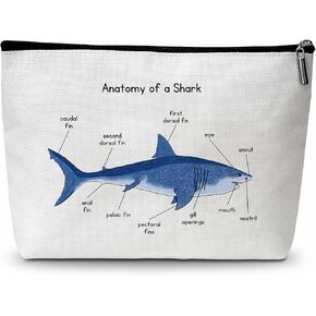 Guinea Pig Travel Bag-Anatomy Of A Guinea Pig Makeup Bag-Guinea Pig Lover Gifts-Animals Zipper Pouch Bag Gift for Woman Friend Mom Toiletries Accessories(White)-A06