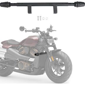 KEMIMOTO Engine Guard Front Crash Bars Compatible with Sportster S RH1250 2021 2022 2023 2024 2025 Buffer Frame Body Side Bumper Black