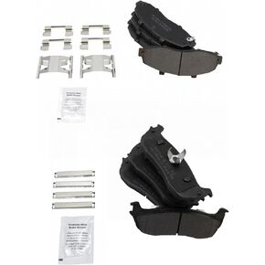 TRQ Front & Rear Brake Pads Semi-Metallic Compatible with 1997-2003 Ford F-150 2004 F-150 Heritage 2002 Lincoln Blackwood