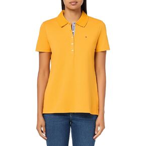 Tommy Hilfiger Women's Short Sleeve Solid Cotton Pique Sportswear Top
