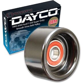Dayco Smooth Pulley Drive Belt Tensioner Pulley compatible with Ford F-350 Super Duty 6.0L 7.3L V8 1999-2003