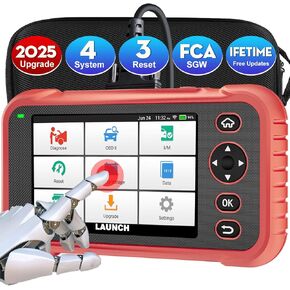 2025 LAUNCH Obd2 Scanner، CRP123i Elite Code Reader لنقل محرك ABS SRS مع إعادة ضبط الزيت، إعادة ضبط SAS، تكيف الخانق، ماسح ضوئي لتحديث F-Ree مدى الحياة، Auto Vin، اختبار البطارية، FCA SGW