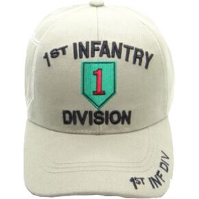 1st Infantry Division Emblem Baseball Cap Beige