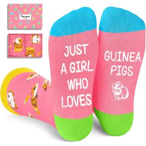 HAPPYPOP Guinea Pig Gifts for Guinea Pig Lovers - Funny Guinea Pig Socks for Girls, Funny Guinea Pig Gifts for Women Teen Girls