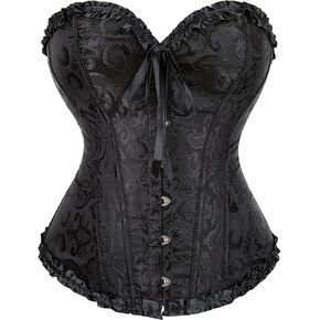 Alivila.Y Fashion Womens Lace Up Corset Top Overbust Body Shaper Bustier Corsets for Women