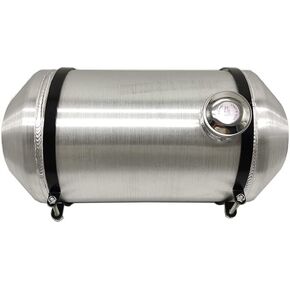 JSD AUTO PARTS 6.25 Gallons Fuel Tank Spun Aluminum 10"x18" 1/4"NPT End Fill Gas Tank For Truck/Hot Rod