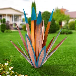 Metal Tequila Country Sculpture DIY Tequila Plant Home Décor Ornament Indooutdoor Statuette Patio Lawn Patio Stake Decoration Gift to The Garden