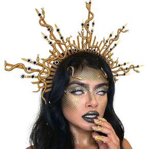 JeVenis Snake HeadbandMedusa Headpiece Medusa Crown Medusa Costume Accessories Goddess Costume Women