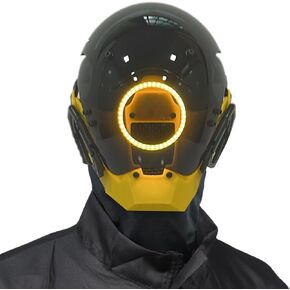 Punk Mask Cosplay for Men,Cyberpunk Cosplay Halloween Mask Fit Party Music Festival