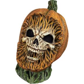 Ghoulish Productions Pumpkin Skull Mask. Pumpkin Head Halloween Mask, Pumpkin Mask Halloween Adult, Pumpkin Mask Adult. Adult Size. Pumpkins Line