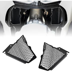 Radiator Guard Grille Protective Cover for Gold Wing GL1800, Black Water Tank Protection Net Radiator Guard Fuel Tank Protector for Honda Gold Wing GL1800 F6B 2018-2024 Accessories