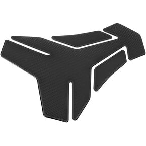 Motoforti Motorcycle Gas Oil Fuel Tank Protector PVC Rubber Pad Emblem Badge Sticker Black Protector Decal Long-lasting