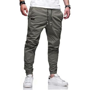 Men's Outdoor Jogging Casual Pants Slim Joggers Workout Pants for Running Sweatpants Hiking