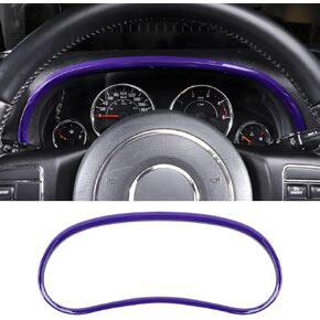 Jimen Compatible with 2011-2018 Jeep Wrangler JK & Unlimited Instrument Panel Trim Cover Dashboard Accessories (Red)
