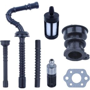 1X Intake Manifold Fuel Oil Filter Impulse Line Kit For Stihl MS250 025 023 021, Intake Manifold, Fuel Filter, Fuel Line, Oil Filter, Oil Line, Impulse Line, Carburetor Gasket