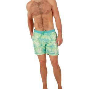 Corona Palm Trees All-Over Print Men's Green Board Shorts