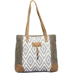 Myra Bag Curio Key Upcycled Canvas Tote Bag S-1384
