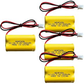 Exit Sign Emergency Light Battery Ni-Cd 2.4V 600mAh Compatible with Exitronix 10010036 Lithonia 10010034 Interstate NIC1394 BEL-179 (2 Pack) in Kuwait