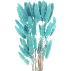 MECCANIXITY 20 Pcs Faux Pampas Grass,17"/43cm Fake Pampas Grass Decor for Living Room Party Wall Vase Wedding Decoration, Yellow